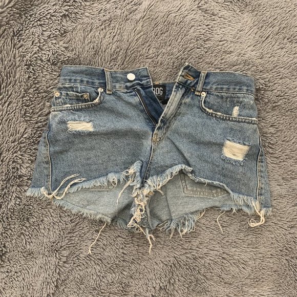 BDG Denim - Distressed Lightwash Jean Shorts